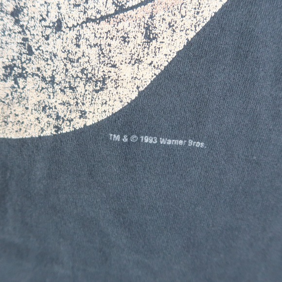 Vintage 90s Warner Bros Tasmanian Devil T-Shirt XL 1993 Black Made In USA - Picture 6 of 13